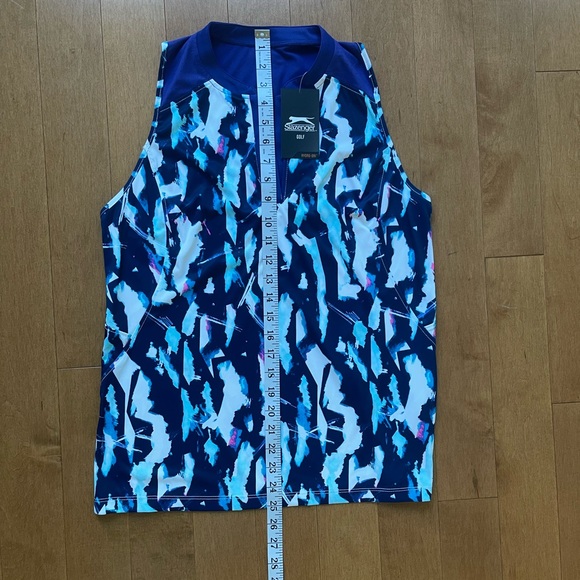 NWT Slazenger Women's Fragment Back Slit Sleeveless Golf Polo in Medium - Picture 8 of 10